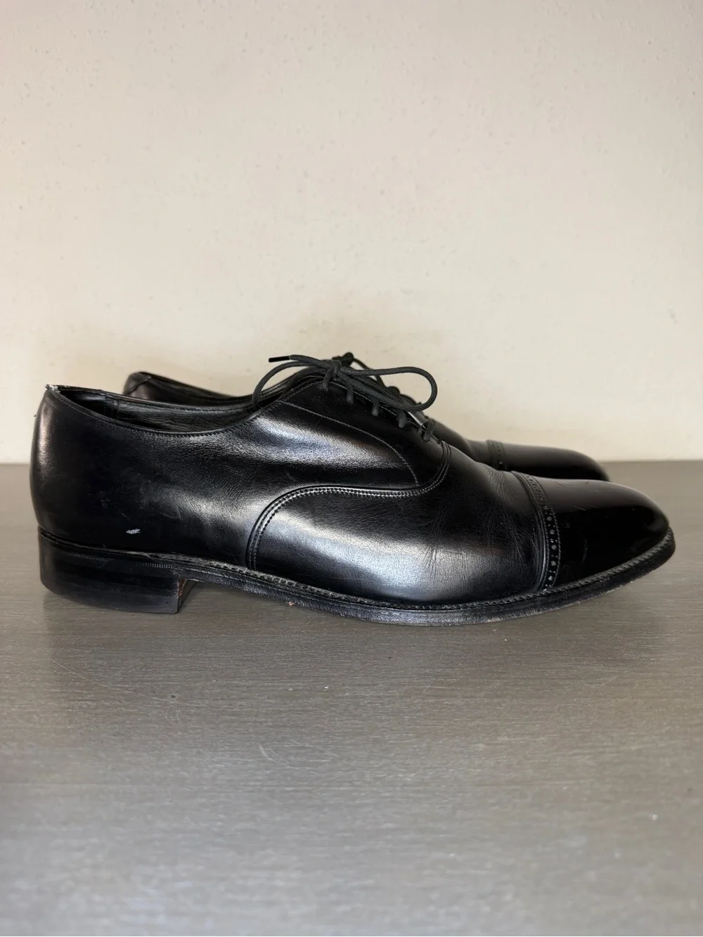 Vintage Church’s Bloomingdale’s Cap Toe Oxford Leather Dress Shoes Men’s 10.5 E